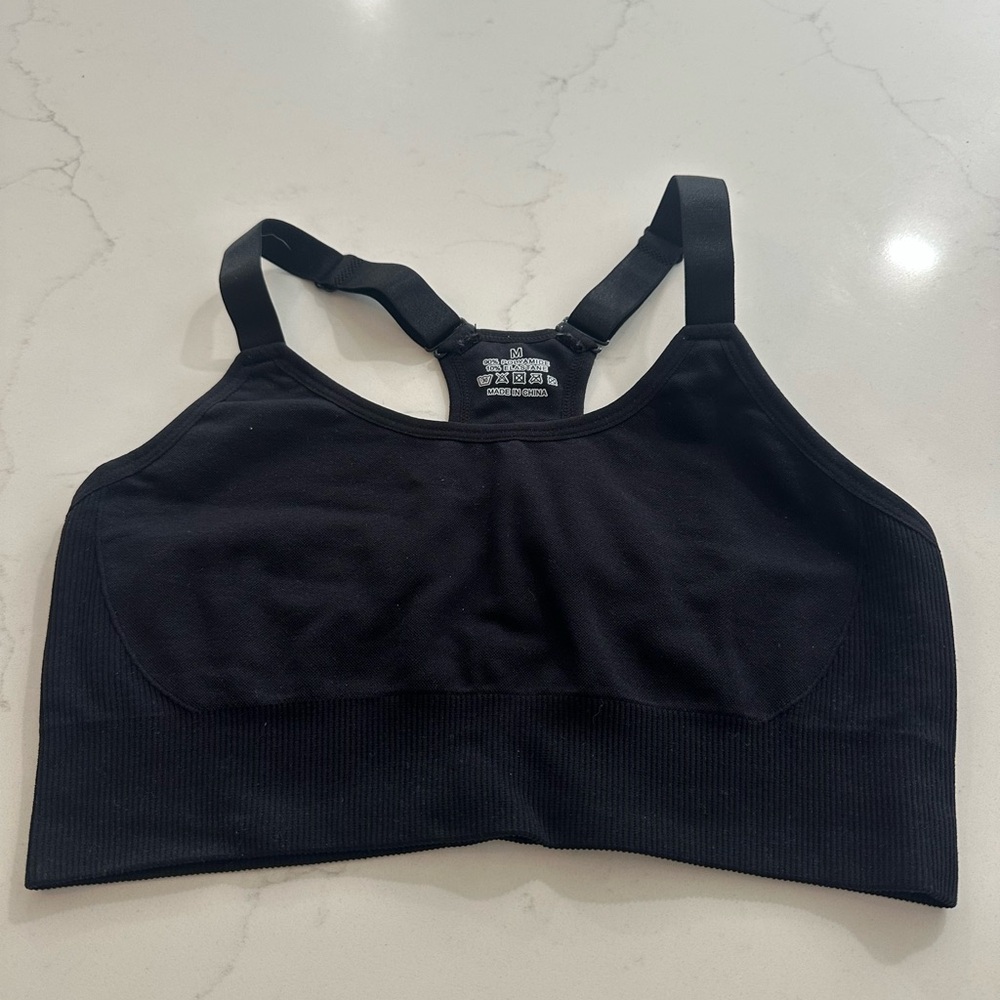 Black Women's Sports Bra